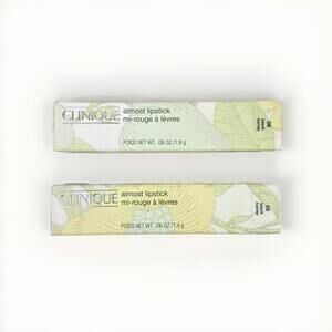 2pk Clinique Almost Lipstick Full Size 06 Black Honey- NEW